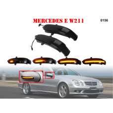 Мощни мигачи с бягаща светлина за Mercedes E W211 G - 0156