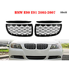 Черни гланцови бъбреци тип диамант за BMW 3 E90 E91 - DBa32 - Sellzone.bg Черни гланцови бъбреци тип диамант за BMW 3 E90 E91 - DBa32