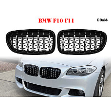 Спортни черни бъбреци тип диамант за BMW 5 F10 F11 - DBa36 - Sellzone.bg Спортни черни бъбреци тип диамант за BMW 5 F10 F11 - DBa36
