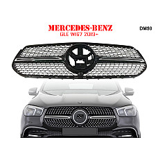 Черна решетка със сребърни детайли за Mercedes GLE W167 2019+ - DM50 - Sellzone.bg Черна решетка със сребърни детайли за Mercedes GLE W167 2019+ - DM50
