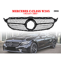 Предна решетка тип диамант за за Mercedes C W205 - DM86