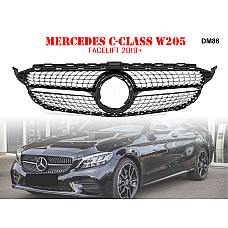 Предна решетка тип диамант за за Mercedes C W205 - DM86