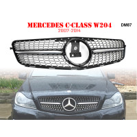 Спортна предна решетка за Mercedes C W204 тип диамант - DM87