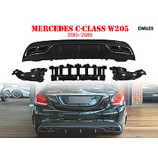Дифузьор за задна броня AMG 63 за Mercedes C W205 - DMb29