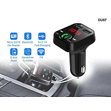 Bluetooth FM трансмитер с хендсфри функция - DU67 - Sellzone.bg Bluetooth FM трансмитер с хендсфри функция - DU67