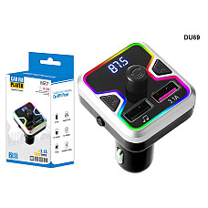 Цветен Bluetooth FM трансмитер за кола, камион, автобус - DU69 - Sellzone.bg Цветен Bluetooth FM трансмитер за кола, камион, автобус - DU69