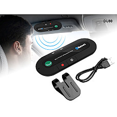 Bluetooth FM трансмитер за сенник на автомобил, 10 часа разговори - DU80 - Sellzone.bg Bluetooth FM трансмитер за сенник на автомобил, 10 часа разговори - DU80