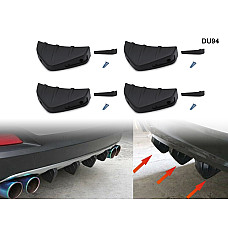 Универсален черен дифузьор за задна броня - DU94 - Sellzone.bg Универсален черен дифузьор за задна броня - DU94