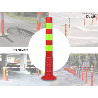 PE Предупредителна оранжева светлоотразителна колона 68 см - DUa29