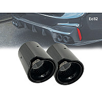 BMW M Черен Карбонов накрайник за ауспух 66/93mm - Ed82