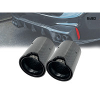 BMW M Черен Карбонов накрайник за ауспух 73/93mm - Ed83