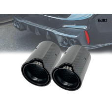 BMW M Черен Карбонов накрайник за ауспух 73/93mm - Ed83 - Sellzone.bg BMW M Черен Карбонов накрайник за ауспух 73/93mm - Ed83