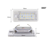 18 SMD LED диодни плафони за номер Canbus за AUDI A3 A4 A6 - 0007 - Sellzone.bg 18 SMD LED диодни плафони за номер Canbus за AUDI A3 A4 A6 - 0007