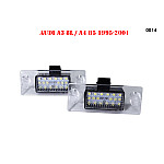 Два броя LED крушки за регистрационен номер за AUDI A3, A4 - 0014