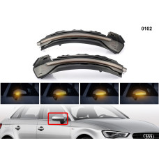 Комплект бягащи мигачи за огледала за Audi A3 8V - 0102