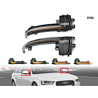 Два броя бягащи мигачи за огледала за Audi A4 A5 - 0104 - Sellzone.bg Два броя бягащи мигачи за огледала за Audi A4 A5 - 0104