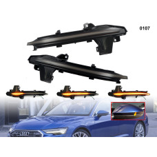 Ярки бягащи мигачи за огледала за Audi A6 C8 A7 A8 - 0107