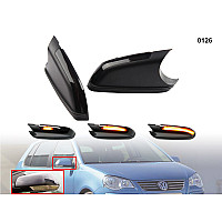 Ярки бягащи мигачи с динамична светлина за VW Polo Skoda Octavia - 0126