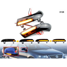 Комплект мигачи с динамична светлина за VW Golf 5 Passat 6 Jetta Sharan - 0128