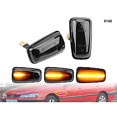 Динамични мигачи за огледала за Fiat Doblo Punto Panda Peugeot - 0145