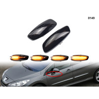 Висококачествени мигачи с бягаща светлина за Peugeot 207 308 Citroen - 0149 - Sellzone.bg Висококачествени мигачи с бягаща светлина за Peugeot 207 308 Citroen - 0149