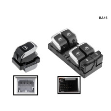Конзола с 6 копчета за ел. стъкла за Audi Q3 А6 А7 C7 - BA15
