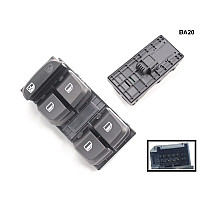 Конзола с четири копчета за електрически стъкла за AUDI A4 B8 A5 Q5 - BA20 - Sellzone.bg Конзола с четири копчета за електрически стъкла за AUDI A4 B8 A5 Q5 - BA20