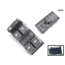 Конзола с четири копчета за електрически стъкла за AUDI A4 B8 A5 Q5 - BA20