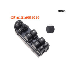 Черна конзола с бутони за ел. стъкла за BMW Е60 5 серия 530 - BB06