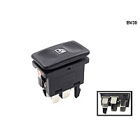 Черен бутон за електрически стъкла на VW Seat Golf 2 Jetta Ibiza - BV30