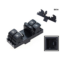 Цяла конзола с хром детайли за ел. стъкла за VW Seat Sharan Touareg Touran - BV34