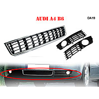 Тунинг комплект решетка и решетки за халогени за Audi A4 B6 - DA19