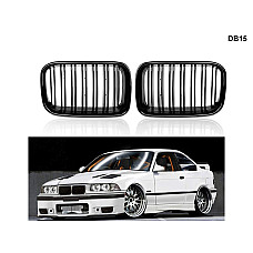 Двойни М бъбреци в цвят черен гланц за BMW E36 92-96 - DB15 - Sellzone.bg Двойни М бъбреци в цвят черен гланц за BMW E36 92-96 - DB15