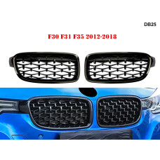 Двойни M3 M бъбреци тип диамант за BMW F30 F31 2011-2018 - DB25 - Sellzone.bg Двойни M3 M бъбреци тип диамант за BMW F30 F31 2011-2018 - DB25