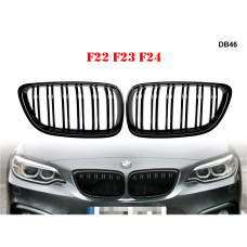 Двойни черни гланцови бъбреци тип М за BMW 2 F22 F23 15-19 - DB46 - Sellzone.bg Двойни черни гланцови бъбреци тип М за BMW 2 F22 F23 15-19 - DB46