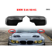 Черни капаци за огледала с перфектна изработка за BMW E46 - DB52