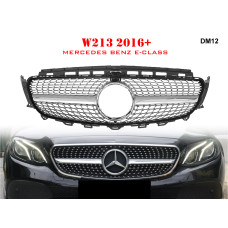 Предна тунунг решетки със сребристи детайли за Mercedes E W213 - DM12