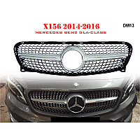 Автомобилна предна диамантена решетка за Mercedes GLA X156 AMG - DM13