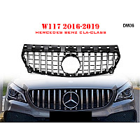 Решетка за предна броня с лайсни за Mercedes CLA W117 16-19г. AMG - DM36