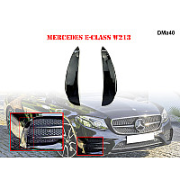 Черен гланц добавка за предна броня за Mercedes AMG E W213 - DMa40