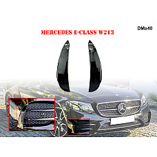 Черен гланц добавка за предна броня за Mercedes AMG E W213 - DMa40