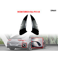 Черна добавка за задна броня за Mercedes CLA W118 - DMa51