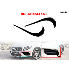 Тунинг черен сплитер за предна броня за Mercedes GLA X156 - DMa54