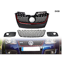 Комплект решетки за предна брояна за VW GOLF 5 GTI V - DV08