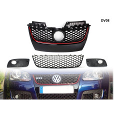 Комплект решетки за предна брояна за VW GOLF 5 GTI V - DV08
