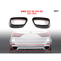 Комплект черни стикери за ауспух за BMW X5 F15 X6 F16 - EB11