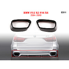 Комплект черни стикери за ауспух за BMW X5 F15 X6 F16 - EB11