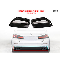 Черни тунинг стикери за накрайници за BMW 5 G30 G38 - EB12