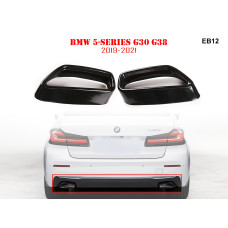 Черни тунинг стикери за накрайници за BMW 5 G30 G38 - EB12