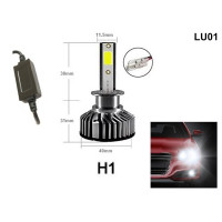 Комплект водоустойчиви LED H1 диодни крушки за фарове - 36W, DC 9V-36V - LU01 - Sellzone.bg Комплект водоустойчиви LED H1 диодни крушки за фарове - 36W, DC 9V-36V - LU01